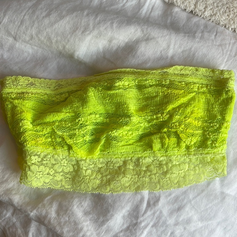 Free‎ people bandeau neon lime green
